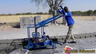 How to make bricks #bricks making machine (manual) #lineekela Shikwambi // Namibian YouTuber