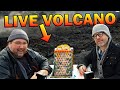 Extreme board gaming on a live volcano who will win oh no volcano