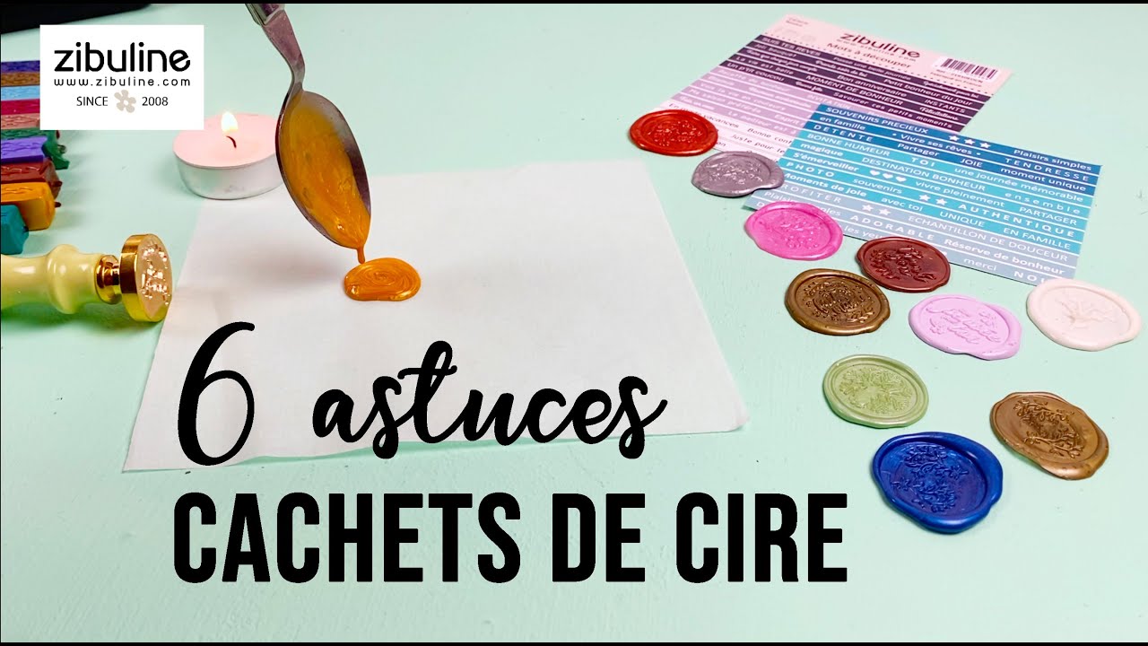 SCRAPBOOKING { Cachets de cire ZIBULINE } 6 astuces pour faire des cachets parfaits !