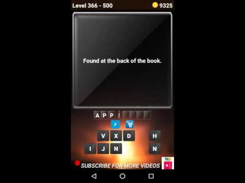Riddles. Just riddles.(500 Riddles) Level 361 362 363 364 365 366 367 368 369 370 answer