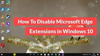 how to disable microsoft edge extensions in windows 10