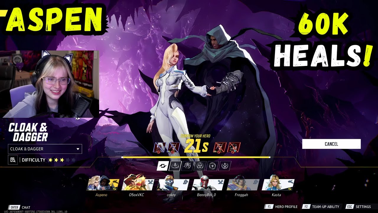 60K HEALS! ASPEN CLOAK & DAGGER GAMEPLAY - MARVEL RIVALS SEASON 1 - YouTube