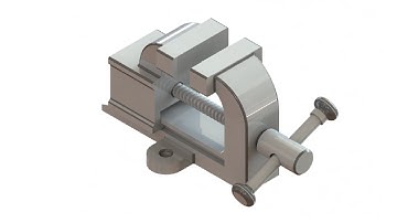 solidworks tutorial design and Assembly of Bench Vise
