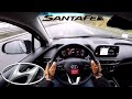 2019 Hyundai Santa Fe 2.2 CRDi (200 PS) Premium POV Testdrive AUTOBAHN acceleration & speed