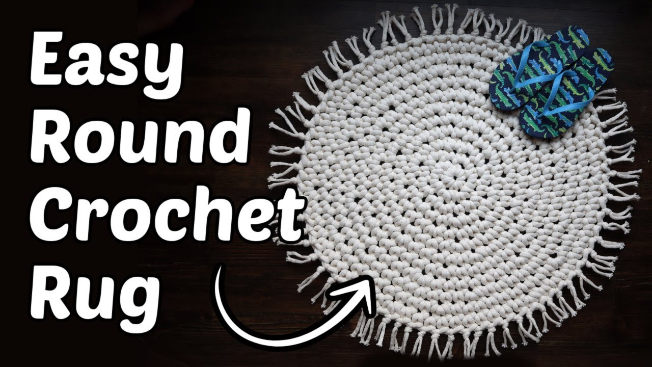 Round Crochet Rug Pattern Free Tutorial You