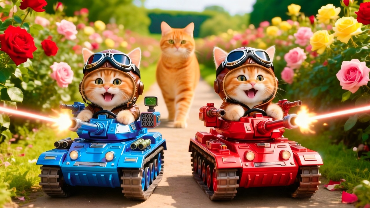 Mama Cat Trims Fur on the Farm and Makes Tiger Hat For Kittens At Home🐾🎩🐯