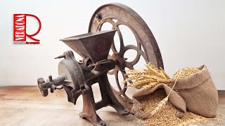 Cast iron grain mill  Restoration