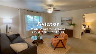 Village Square of Jacksonville Apartments - 2 Bed, 2 Bath, 908 SqFt Aviator Floor Plan - Arkansas