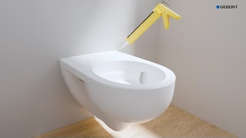 Geberit Basic WC Turbo Flush open fixation Installation