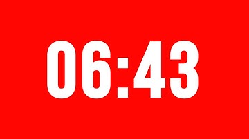 6 Minute 43 Second Timer With Alarm Without Music