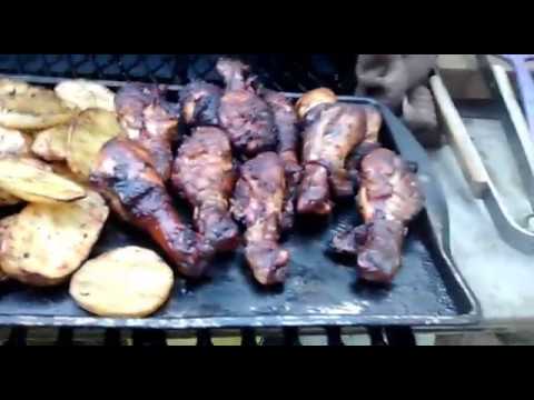 Grilled chicken with Korean bbq marinade