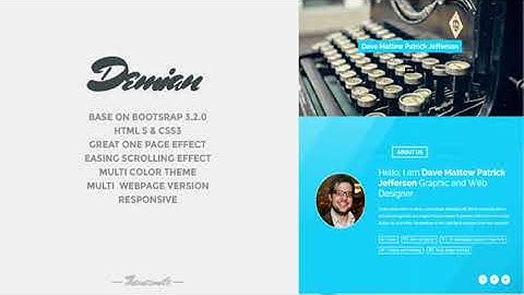 Demian - Bootstrap Portfolio Responsive Template | Themeforest Website Templates and Themes