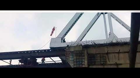 Open Web Girder 61 Mtr Skidding PROCESS