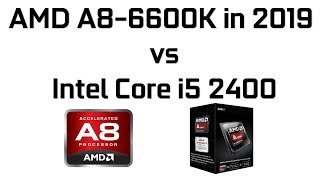 Amd A8 6600k Vs Intel Core I5 2400 Youtube