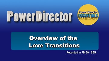 PowerDirector - Overview of the Love Transitions Pack