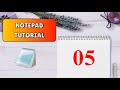 Format, View, and Help Tab (Word wrap, Font, Zoom...) | Notepad Tutorial - 05