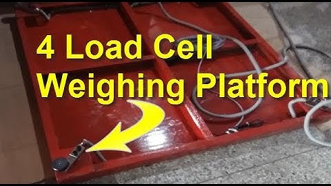 4 Load Cell Weighing Scale Platform back side video by Care International Scale