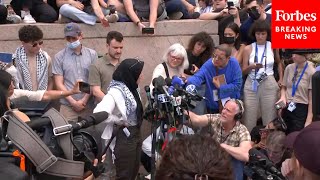 BREAKING NEWS: Columbia Pro-Palestinian Protesters Hold Press Briefing Amidst Refusal To Disperse