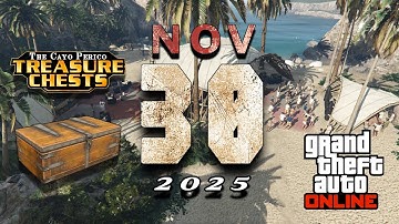 Cayo Treasure Chest Locations [November 30th] GTA Online 2025!!!