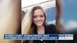 NC woman missing since 2023 found dead in Vance County
