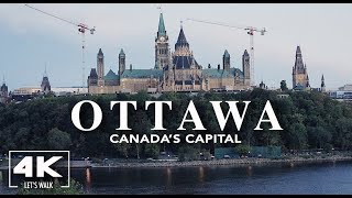 OTTAWA, Canada’s Capital2021 | 4K Virtual Walk Tour City Sounds | Museum. Nature. People. Downtown