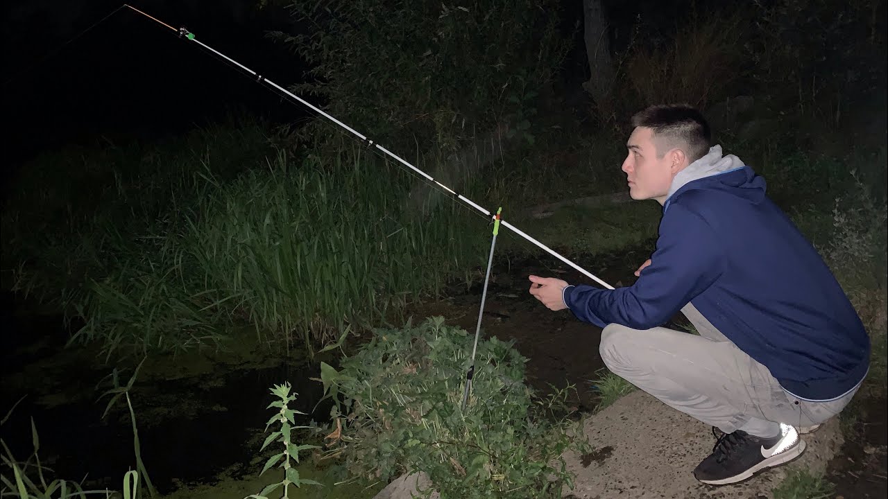 Ловля сома на печень с берега. Ночная ловля сома на донки - YouTube
