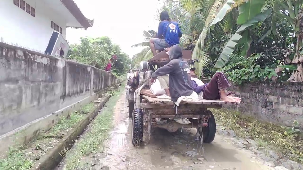 Giling jagung di Kampung Bali bolo