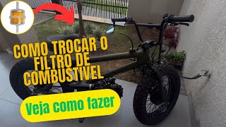 Veja como trocar o filtro de combustível (universal moto) BMX CUB