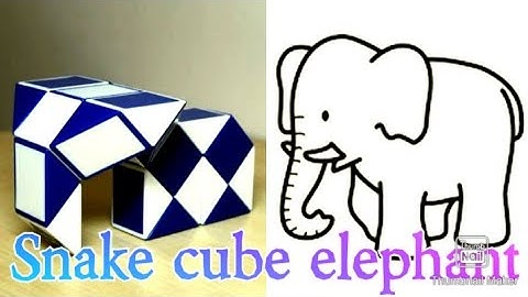 #elephant how to make elephant with snake cube 24 pieces