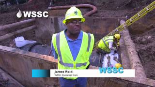 Emergency Repairs to WSSC's 54Inch Water Main in Forestville  July 2013