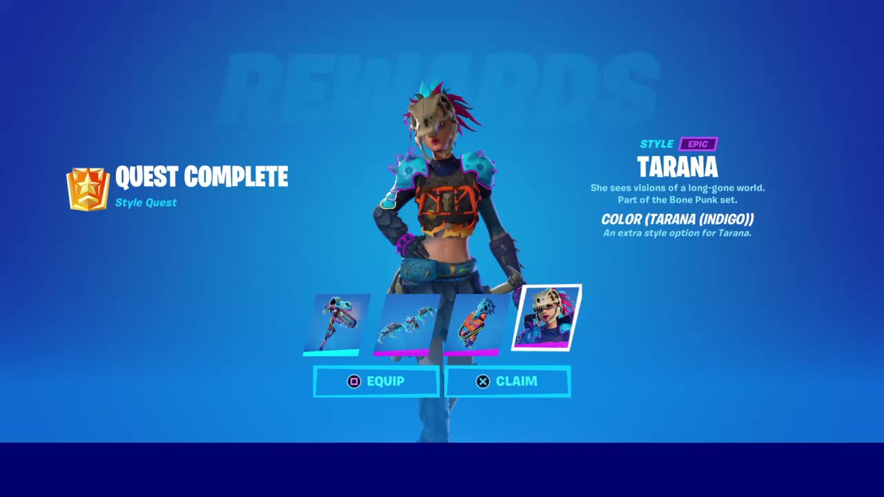 Unlock  Tarana Indigo (Style) - Fortnite