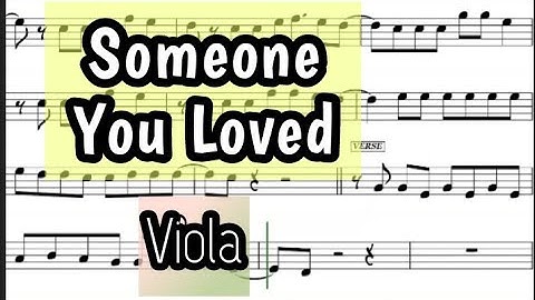 Someone You Loved I Viola Sheet Music Backing Track Play Along Partitura Lewis Capaldi