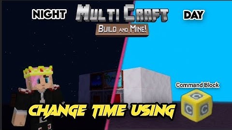 Multicraft How To Change Time By Command Block || Tech Gamer Hardik