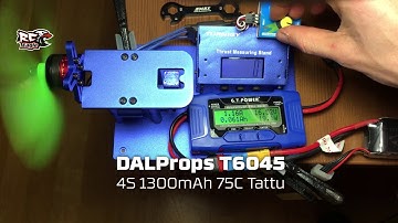 EMAX RS2205 2300KV - DAL Props T6045  6x4.5 Thrust Test - 4S LiPo