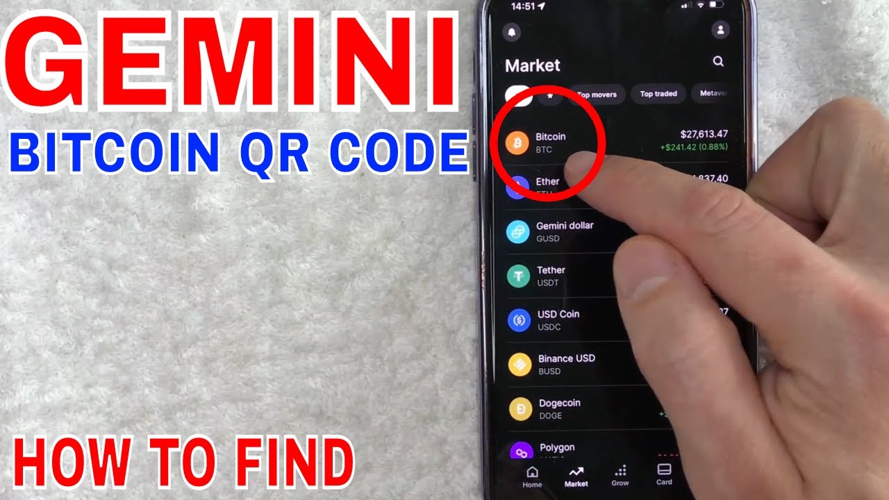 ✅ How To Find Gemini Bitcoin QR Code 🔴
