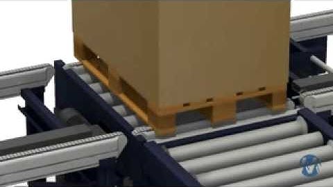 Mixed Transfer conveyor for pallets | Mecalux UK