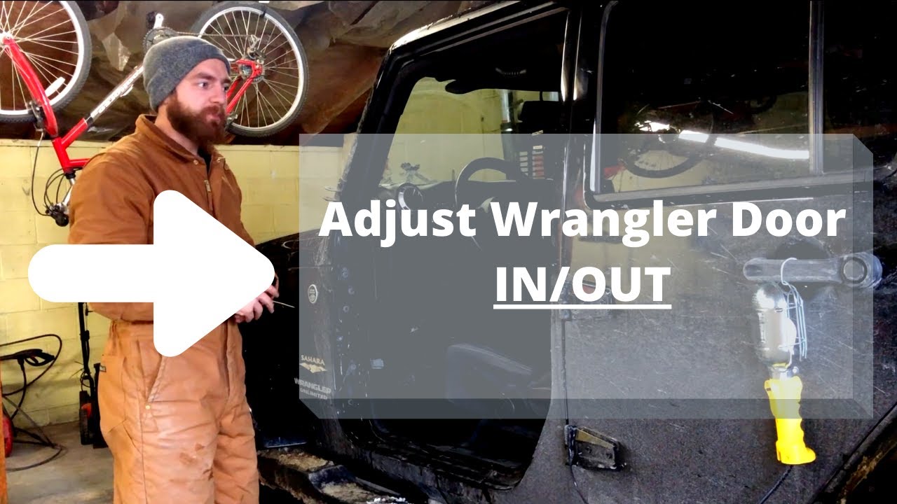 How to adjust Jeep Wrangler door IN/OUT - YouTube
