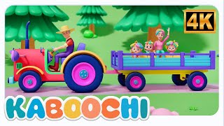 wheels tractor nursery rhyme more kids songs kaboochi kids