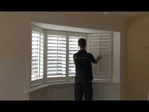 Measuring a upvc bay window for DIY shutters - YouTube