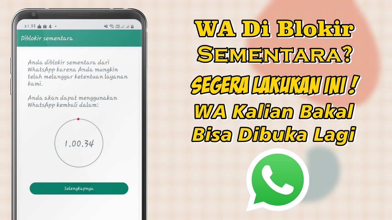 Cara Mengatasi WA Yang Diblokir Sementara Terbaru 2023