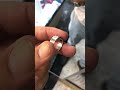 خاتم ذهب أبيض مرصع بألماسة خاتم ذهب أبيض مرصع بألماسة