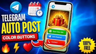 Telegram Post Scheduler Bot  | Auto Post + Color Buttons Tutorial