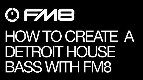 NI FM8 - Chill Out With an Detroit House Bass - How To Tutorial