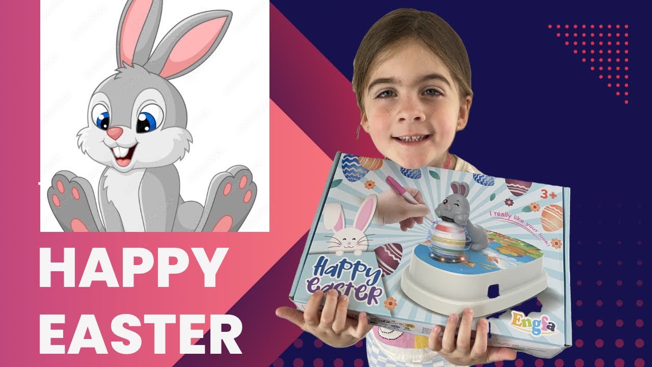 Happy Easter! Engfa Egg Coloring Kit | Fun Easter Egg Coloring for Kids, Toddlers & Families
