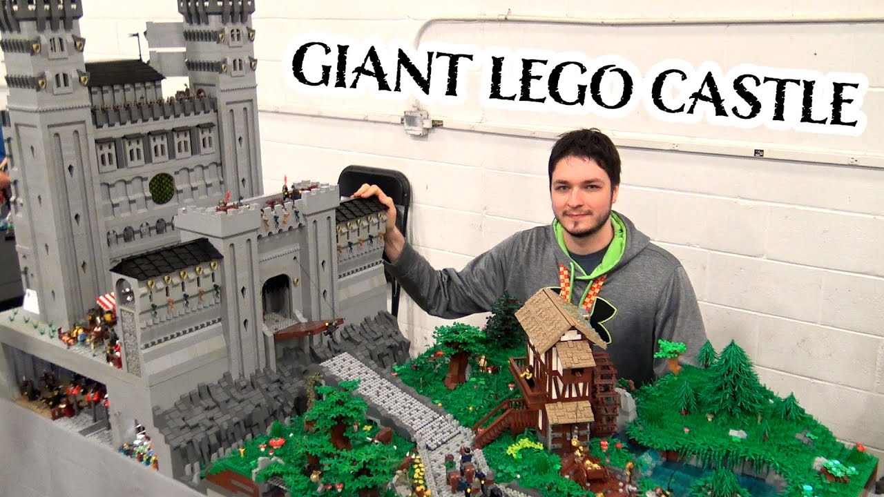 Giant LEGO Castle with Full Room, Secret Treasure, Banquet Hall & More! -