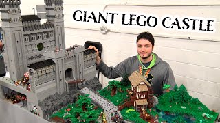 Giant LEGO Castle with Full Interior – Throne Room,  Secret Treasure, Banquet Hall \& More!