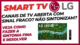 LG TV - Como Resolver Problemas de Sintonia de Canais