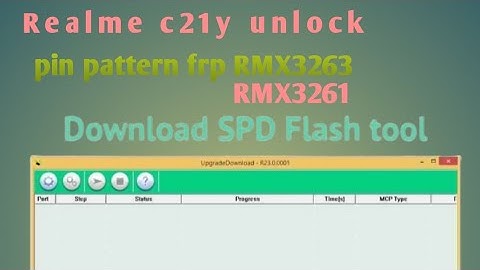 How To Realme c21Y rmx3263 pin pattern frp spd  tool /realme c21 unlock spd tool 100%free