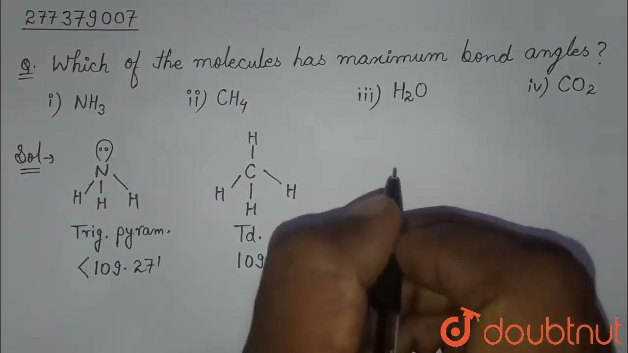 Which Of The Following Molecules Has Maximum Bond Angle CLASS 10 which-of-the-following-molecules-has-maximum-bond-angle-class-10