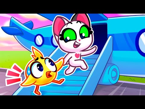 😻 Take Care of Pet on the Airplane ✈️ Kids Stories and Nursery Rhymes by Purr-Purr Tails